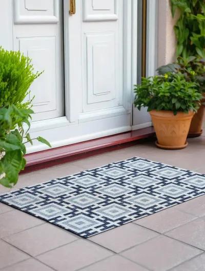 Marlo MO1 Navy 20" x 30" Rug