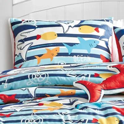 MarCielo Kids Girls Boys Comforter Set Ocean Life.