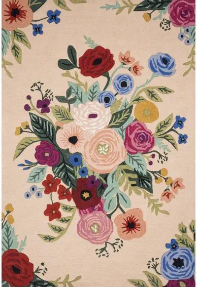 Les Fleurs LES03 Blush/Multi 3'6" x 5'6" Rug