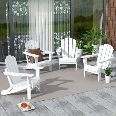 WestinTrends Outdoor Patio Folding Adirondack Chair (Set of 4)