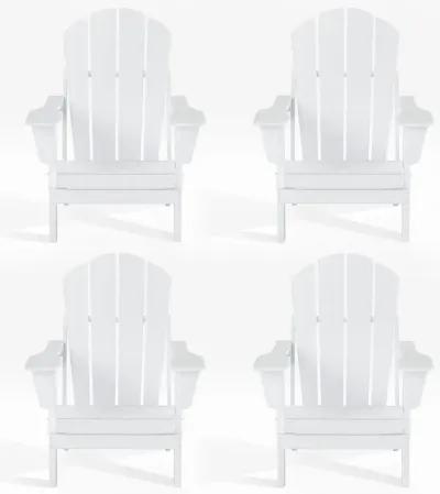 WestinTrends Outdoor Patio Folding Adirondack Chair (Set of 4)