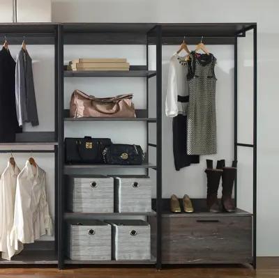 FC Design Klair Living Wood Walk-in Closet System