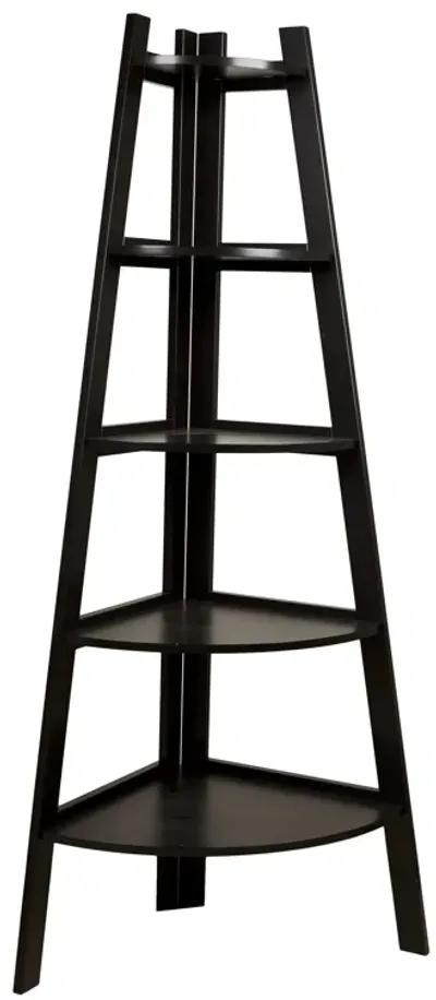 Five Tier Corner Ladder Display Bookshelf