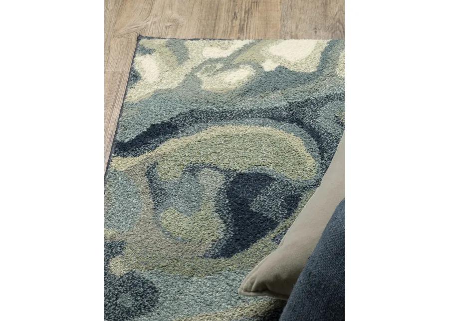 Seneca 6'7" x 9'2" Blue Rug