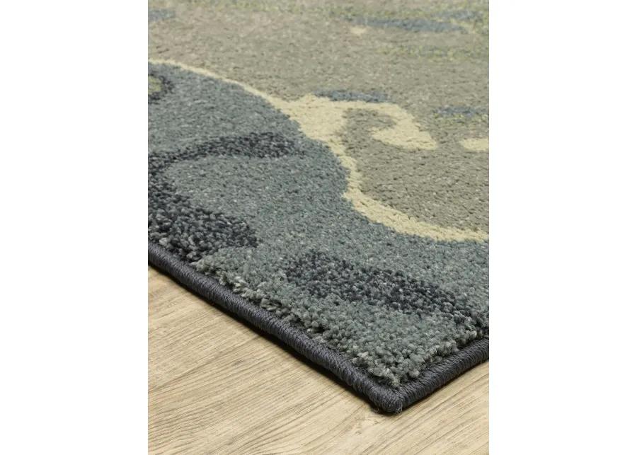 Seneca 6'7" x 9'2" Blue Rug