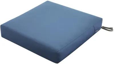 Classic Accessories Ravenna Seat Cushion, 25"W x 25"D x 5"Thick, Empire Blue