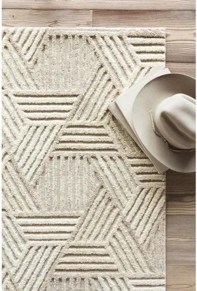 Ehren Oatmeal/Ivory 9'3" x 13' Rug