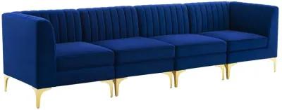 Triumph Channel Tufted Performance Velvet 4-Seater Sofa