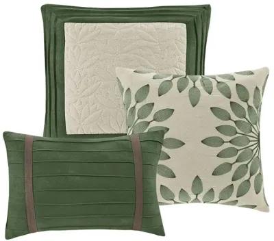 Gracie Mills Bryony 7-Piece Microsuede Comforter Set