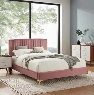 Modway - Zahra Channel Tufted Performance Velvet Twin Platform Bed