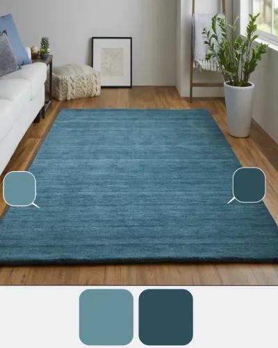 Luna 8049F Blue/Green 8' x 8' Round Rug