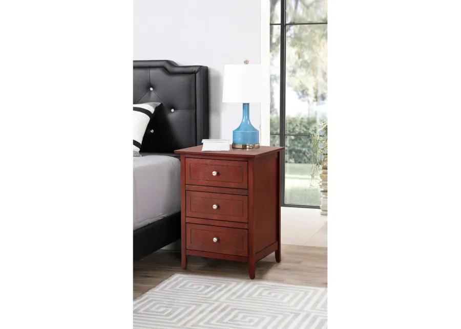 Daniel 3-Drawer Nightstand (25 in. H x 15 in. W x 19 in. D)