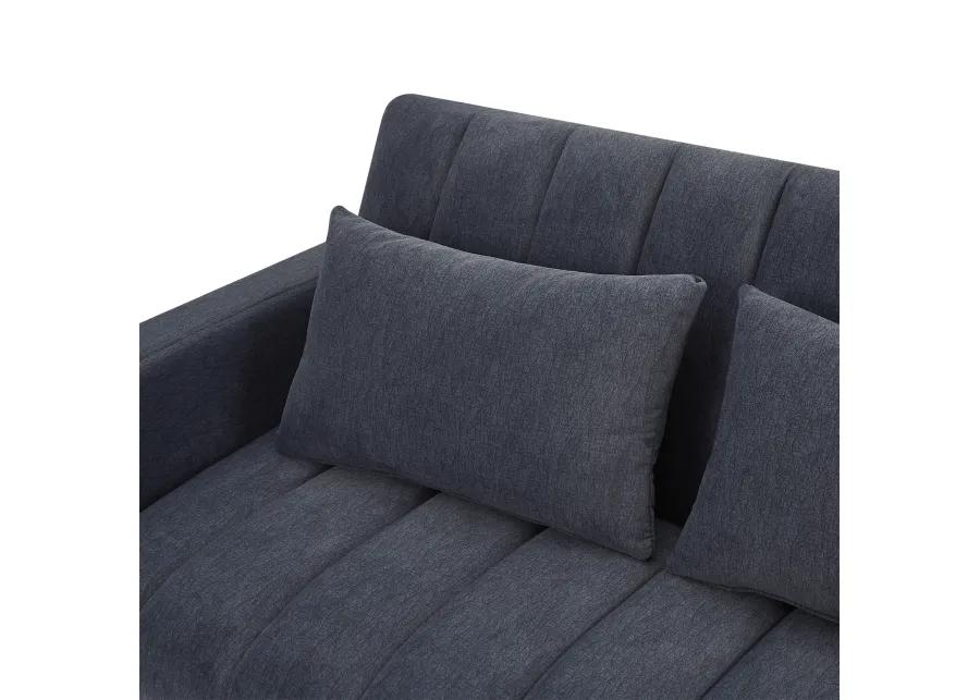 Merax Convertible Sofa Bed Loveseat with 3 USB Ports