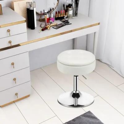 Hivvago Adjustable 360� Swivel Storage Vanity Stool with Removable Tray