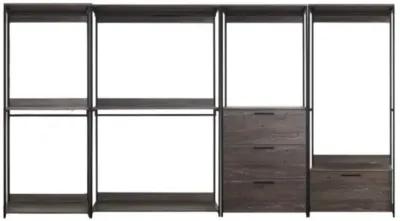 FC Design Klair Living Wood Walk-in Closet System