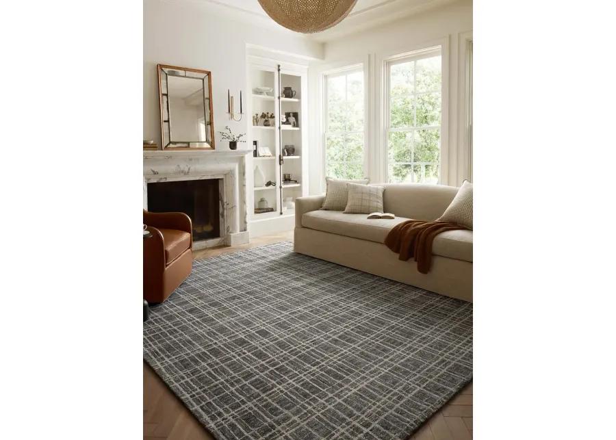 Polly POL-11 Graphite / Pebble 8''6" x 11''6" Rug by Chris Loves Julia