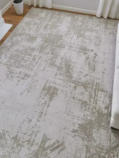 Prasad 39NAF 5' x 8' Ivory/Taupe/Silver Rug