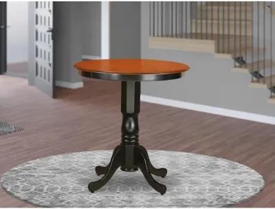 Eden  round  counter  height  table  finished  in  black  and  cherry