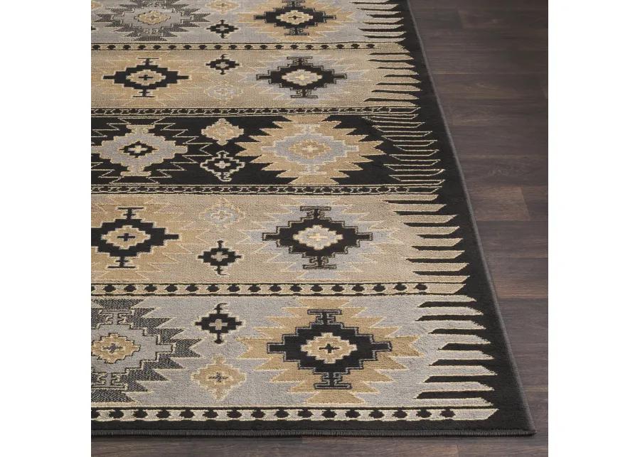 Paramount PAR-1046 8'10' x 12'10' Black Rug