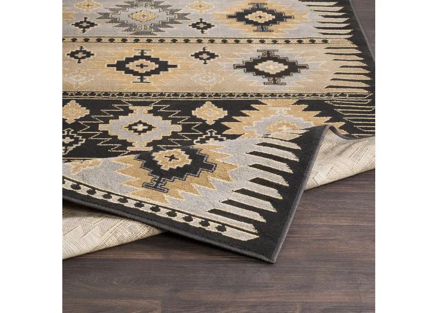 Paramount PAR-1046 8'10' x 12'10' Black Rug