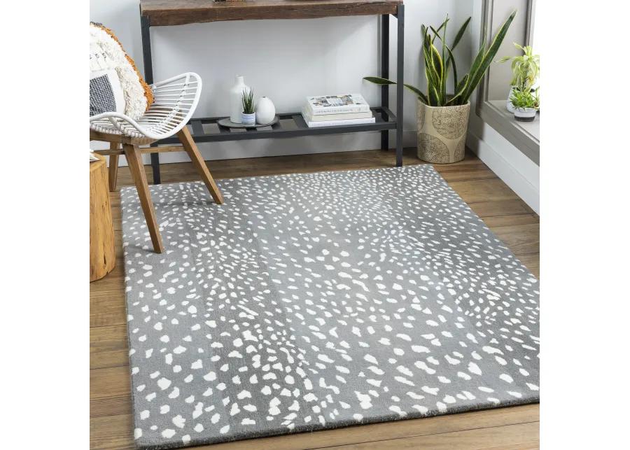 Athena ATH-5162 4' x 6' Gray Rug