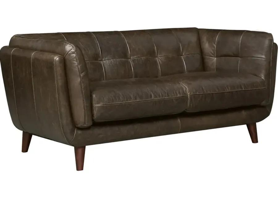 Solana Top Grain Leather Loveseat