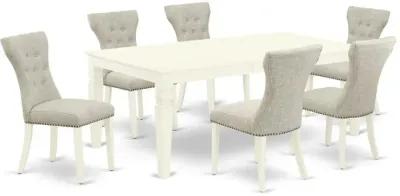 Dining Room Set Linen White