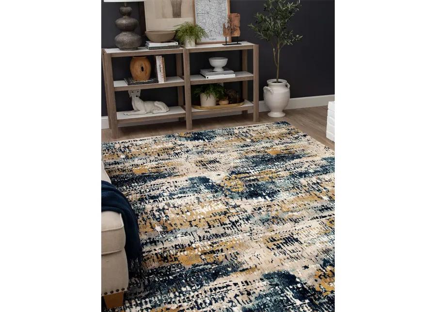 Vanguard by Drew & Jonathan Home Placid Majolica Blue 2' 4" X 7' 10" Rug