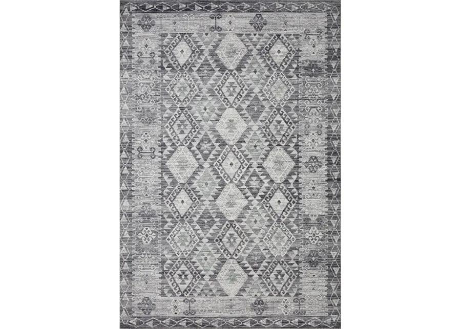 Zion ZIO03 Charcoal/Slate 7'6" x 9'6" Rug