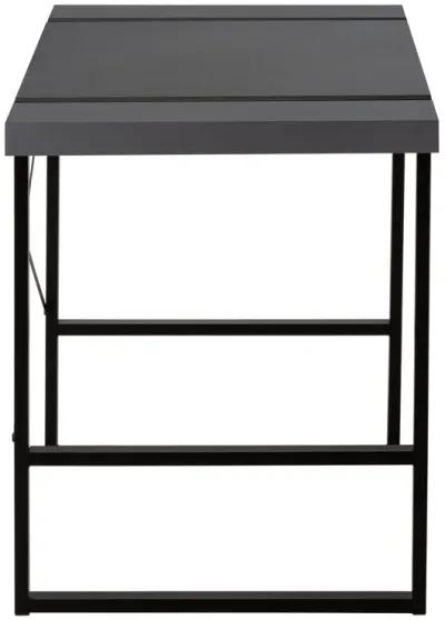 Monarch Specialties I 7660 Computer Desk, Home Office, Laptop, 48"L, Work, Metal, Laminate, Grey, Black, Contemporary, Modern