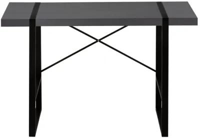 Monarch Specialties I 7660 Computer Desk, Home Office, Laptop, 48"L, Work, Metal, Laminate, Grey, Black, Contemporary, Modern