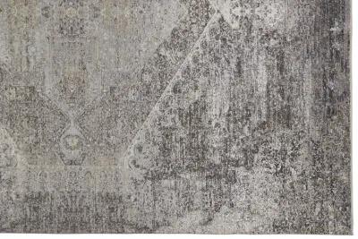 Sarrant 3963F Gray/Silver/Ivory 2'8" x 8' Rug