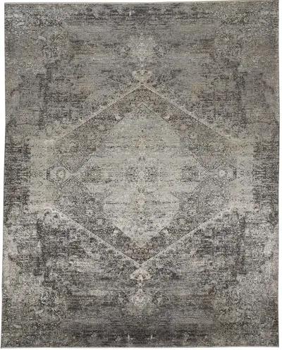 Sarrant 3963F Gray/Silver/Ivory 2'8" x 8' Rug