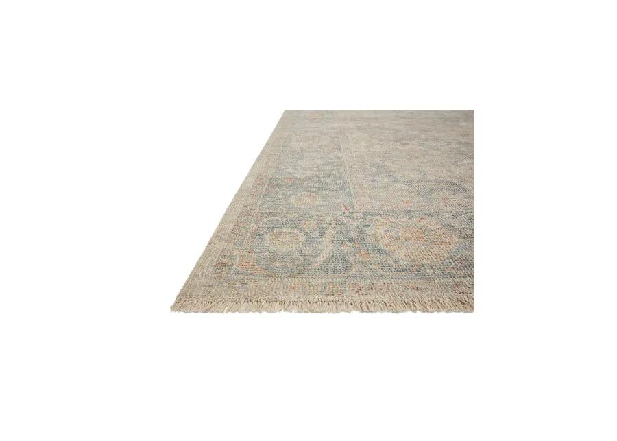 Priya PRY08 Bone/Bluestone 8'6" x 12' Rug