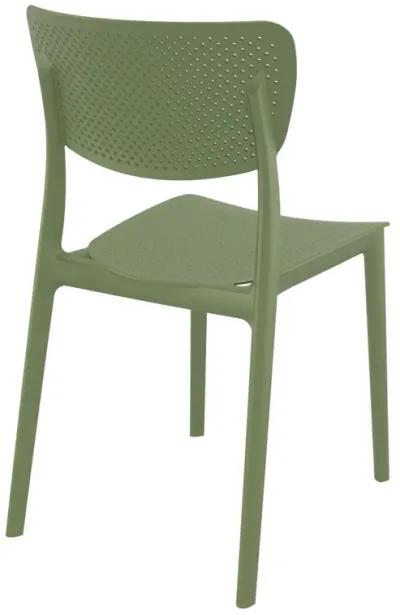 33" Taupe Brown Stackable Patio Dining Chair