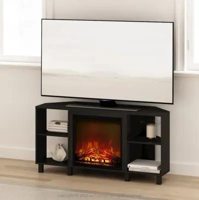 Electric Fireplace Corner TV Stand, Entertainment Center for TV up to 55 Inch