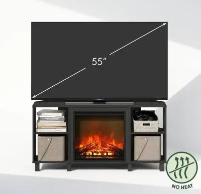 Electric Fireplace Corner TV Stand, Entertainment Center for TV up to 55 Inch