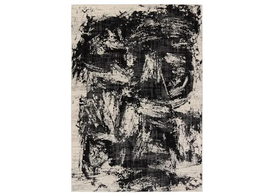 Graphite Dusk Black 9' x 12' Rug