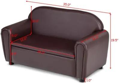 Hivvago Kids Sofa Armrest Chair with Storage Function