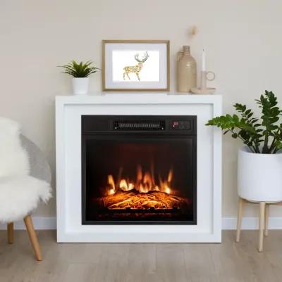 Electric Fireplace Inserted with Adjustable LED Flame