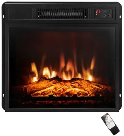 Electric Fireplace Inserted with Adjustable LED Flame