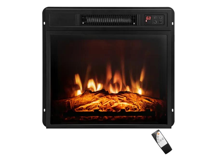 Electric Fireplace Inserted with Adjustable LED Flame