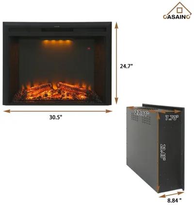 LED Electric Fireplace wall TV stand