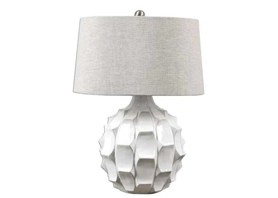 Uttermost Guerina Scalloped White Lamp