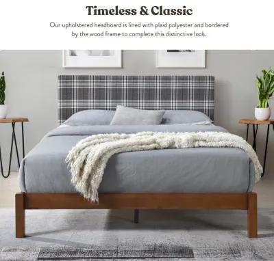 Asher Plaid Platform Bed Frame