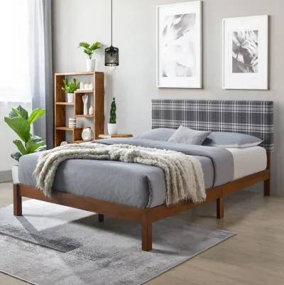 Asher Plaid Platform Bed Frame