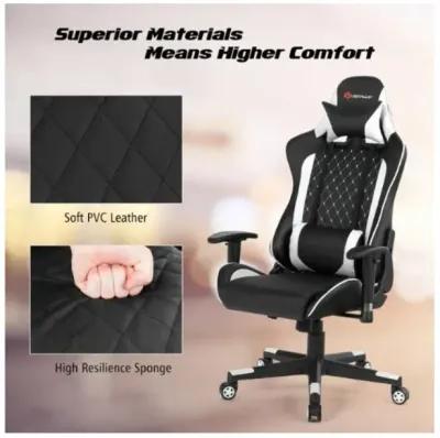 Hivvago Massage Gaming Chair with Lumbar Support and Headrest