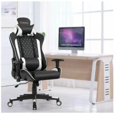 Hivvago Massage Gaming Chair with Lumbar Support and Headrest