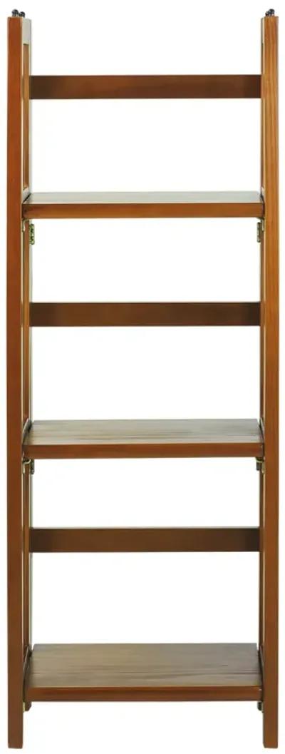 Casual Home 3-Shelf Folding Bookcase (14" Wide)-Honey Oak