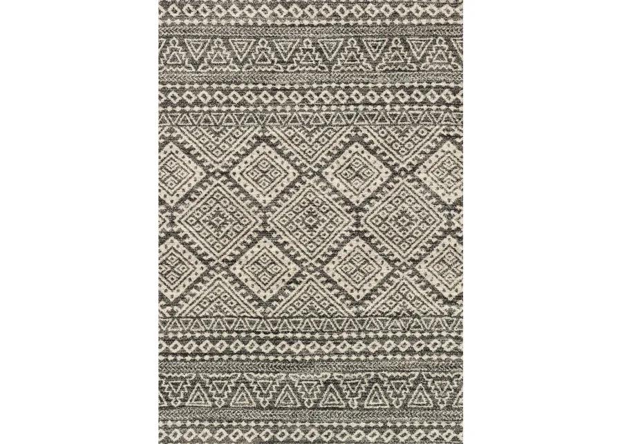 Emory EB08 Graphite/Ivory 3'10" x 5'7" Rug